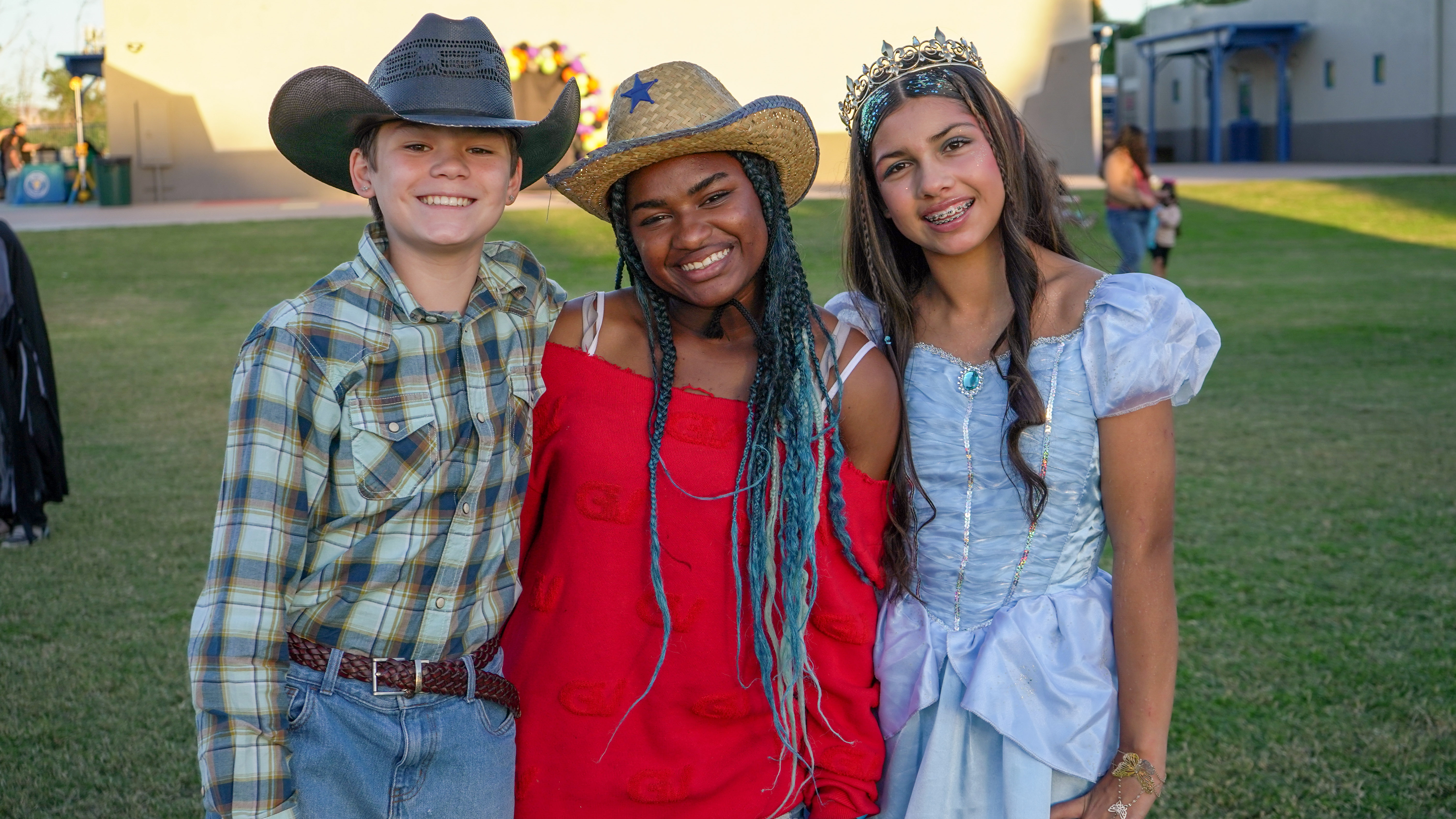 Students at Fall Festival celebration